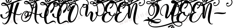 HALLOWEEN QUEEN字体转换